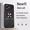 Classic Evil Umbrella Cool Pattern Design Phone Case For iPhone 17 16 15 14 13 12 Plus Mini Pro Max Soft Black Shockproof Cover