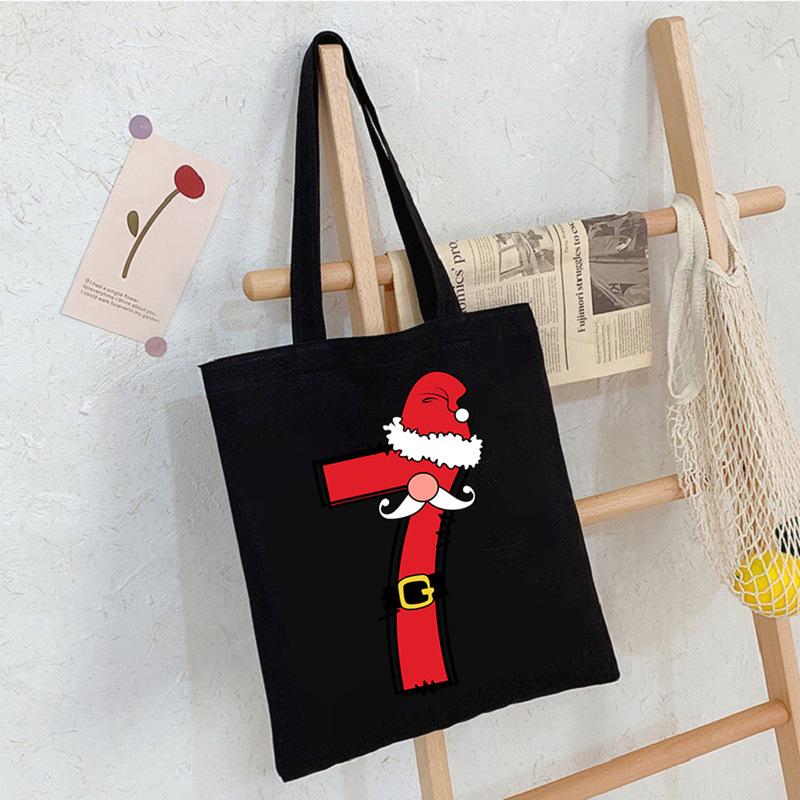 26 Letter Printed Shoulder Bag Commuting To Work Portable Tote Bag