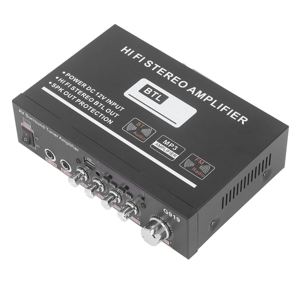 Bluetooth Power Amplifier HiFi Stereo Sound Digital Home Bluetooth Amplifier for Car Home Bar Party