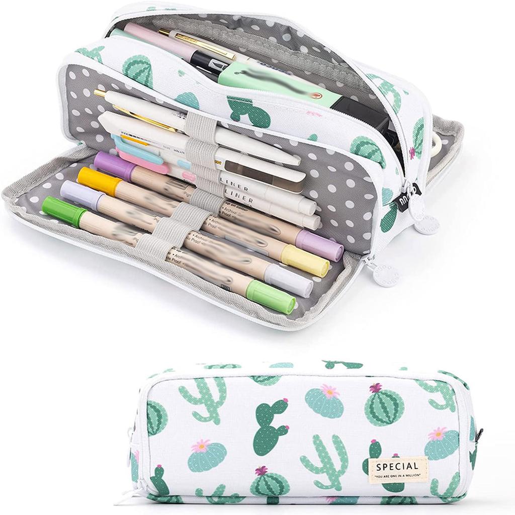 Large Capacity Pencil Bag Cartoon Printing Stationery Bag Student Pencil Box