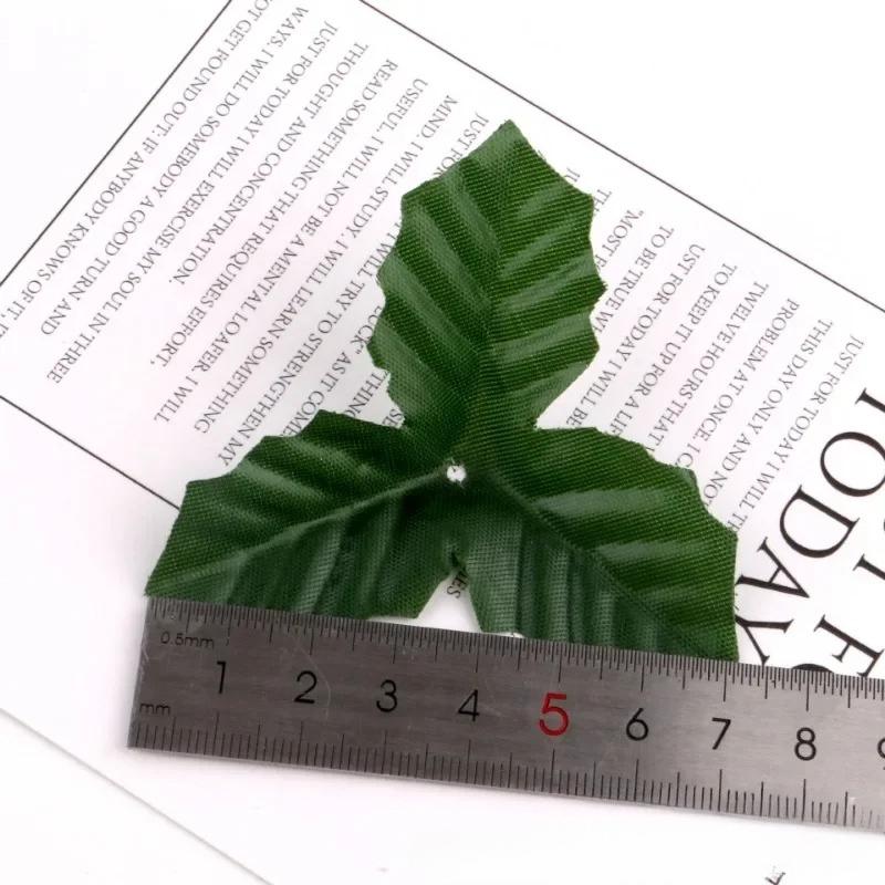 5/10PCS Christmas Artificial Holly Berries Cherry Little Fruits Green Leaves for Party Home Decoration Garland Wreath Ornaments