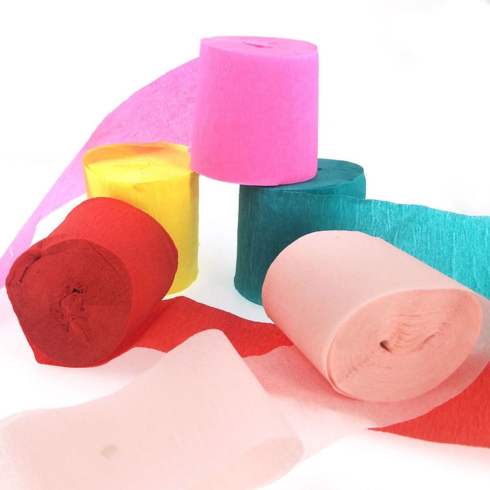 Iplusmile 14pcs Tissue Paper Streamers DIY Crepe Paper Halloween Party Decorations Party Streamers Crepe Paper Crepe Paper Ribbons Streamer