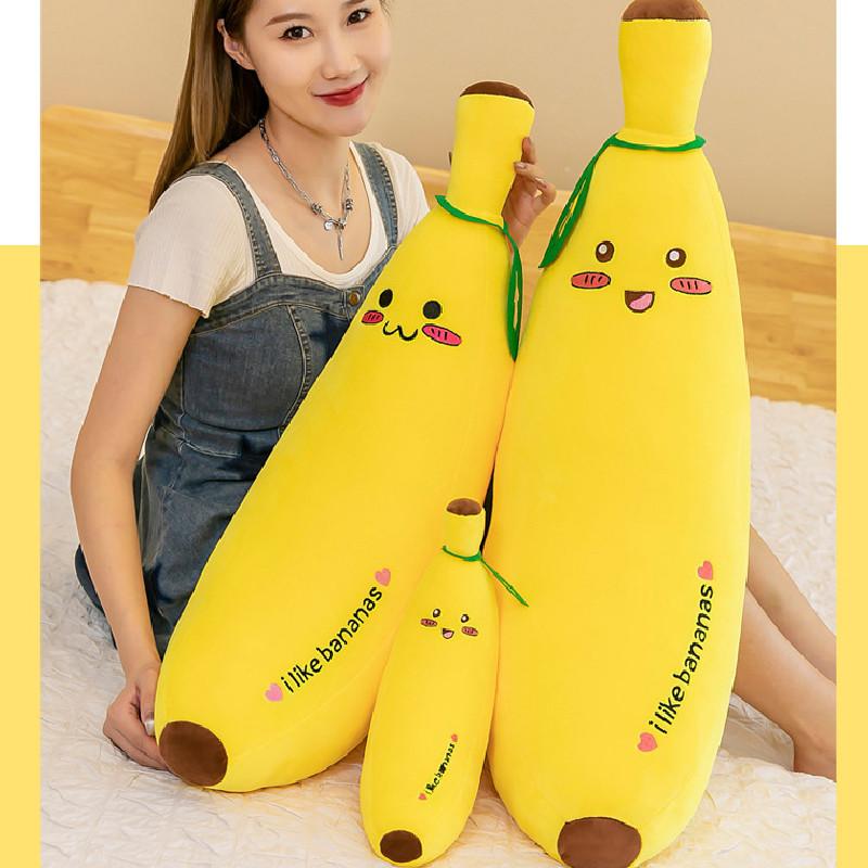 Banana Toy Plush Cartoon Stuffed Fruit Doll Soft Home Decoration Gifts Kids