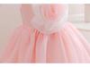 Baby Girl's 1st Birthday Princess Dress with 3D Flowers - Evening Gown & Costume