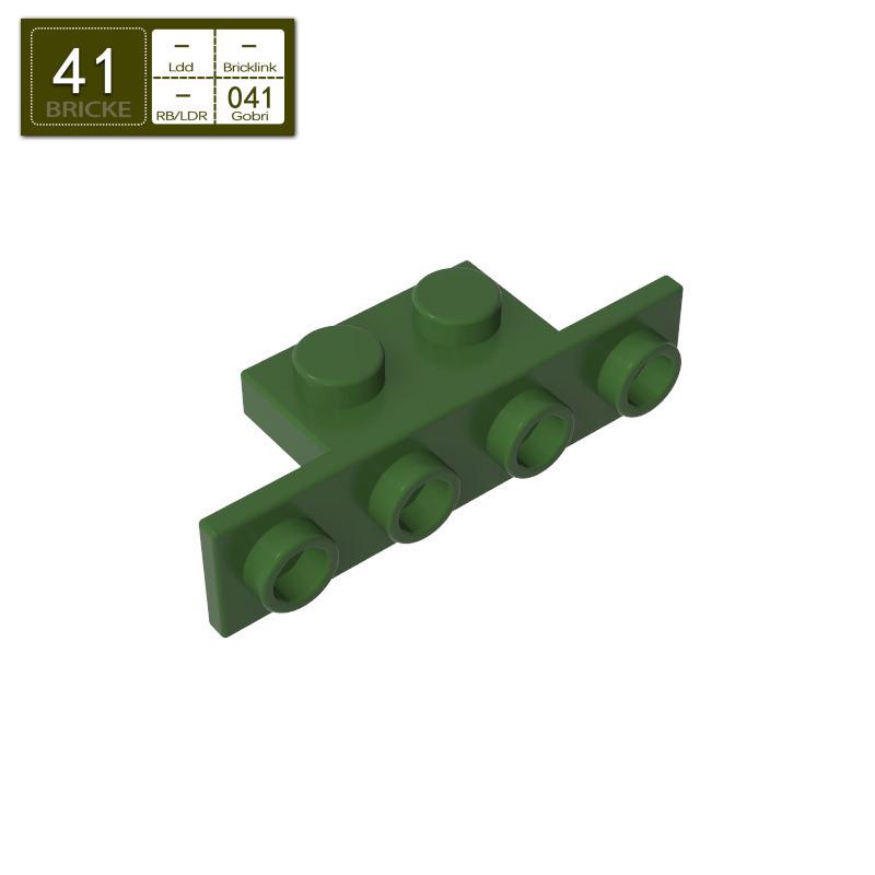 BRICKE 1x2-1x4 Bracket Piece Compatible with Lego 10201, 2436, 28802 Building Blocks