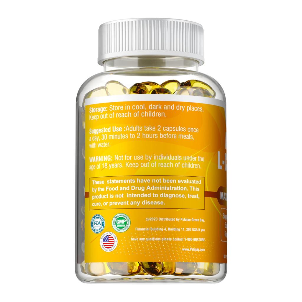 Acetyl-L-Carnitin-Kapseln unterstützen die natürliche Energie, liefern Nahrungsergänzung beim Sport, sind glutenfrei, vegan und für Erwachsene geeignet.