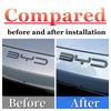 ABS Chrom Auto Front Stoßstange Emblem Abzeichen Aufkleber Schwarzes Carbon Logo Refit Aufkleber Für BYD SEAl EV DMi 2023 2024 2025 Zubehör