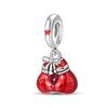 Original Copper Red Series Charms Heart Butterfly Flowers Apple Beads Pendants Fit Bracelets Diy Fine Jewelry Gifts