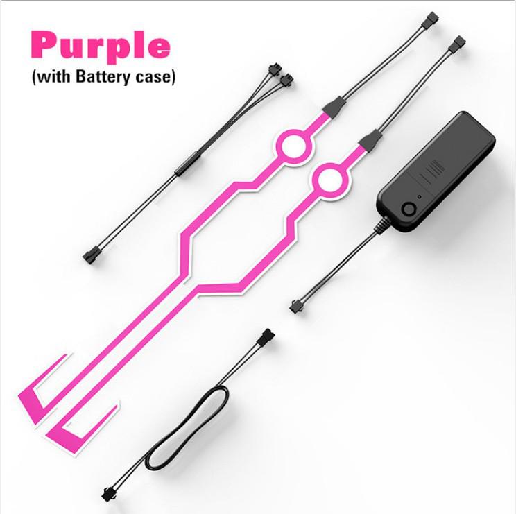 Striscia LED Luminosa per Casco da Motociclista per la Sicurezza nella Guida Notturna