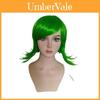 Premium Long Curly Synthetic Fiber Anime Cosplay Wig For Inside Out Disgust