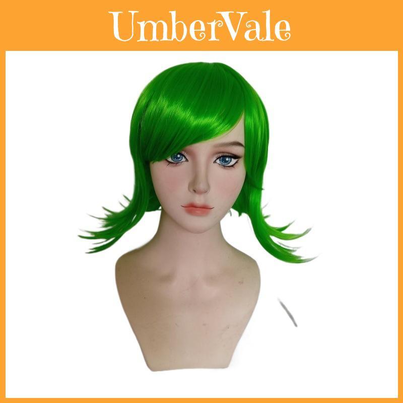 Premium Long Curly Synthetic Fiber Anime Cosplay Wig For Inside Out Disgust
