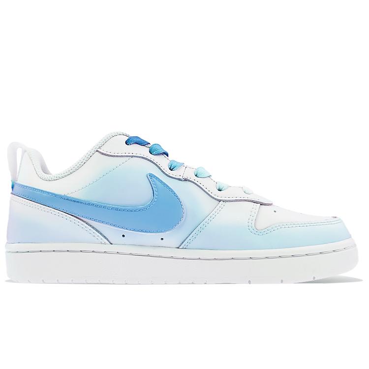 Nike Court Borough Buty Skateboardowe Damskie Niskie Białe/Niebieskie BQ5448-100(Team40-GS)