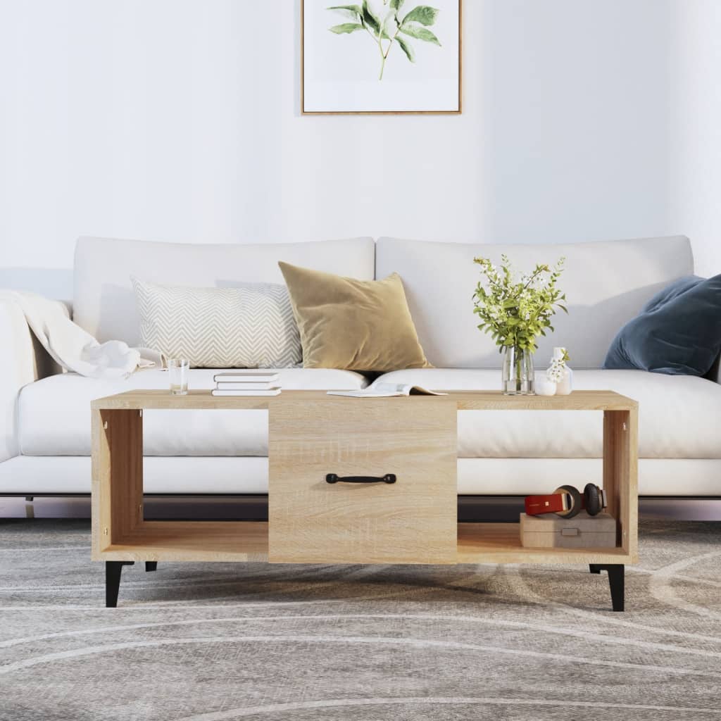 Coffee Table, Sonoma Oak, 102x50x40cm, Wood-based Material