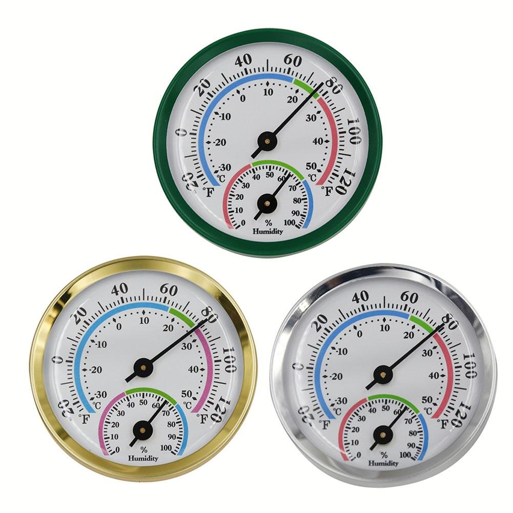 2.28\" Thermometer Hygrometer Wall Hung Temperature Humidity Meter Gauge Indoor Outdoor Sauna Room Temperature Humidity Tester