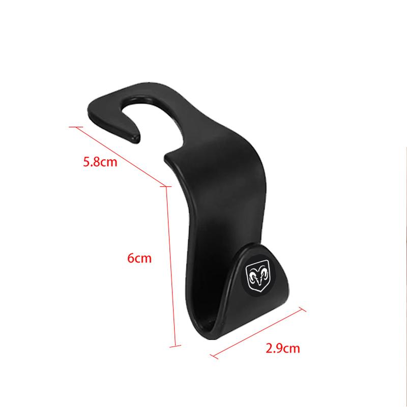 2/4Pcs Car Seat Hook Multifunctional Storage Hanger Car Styling for Dodge Journey Caliber Challenger Charger Ram 1500 Stratus Dart Dakota Durango