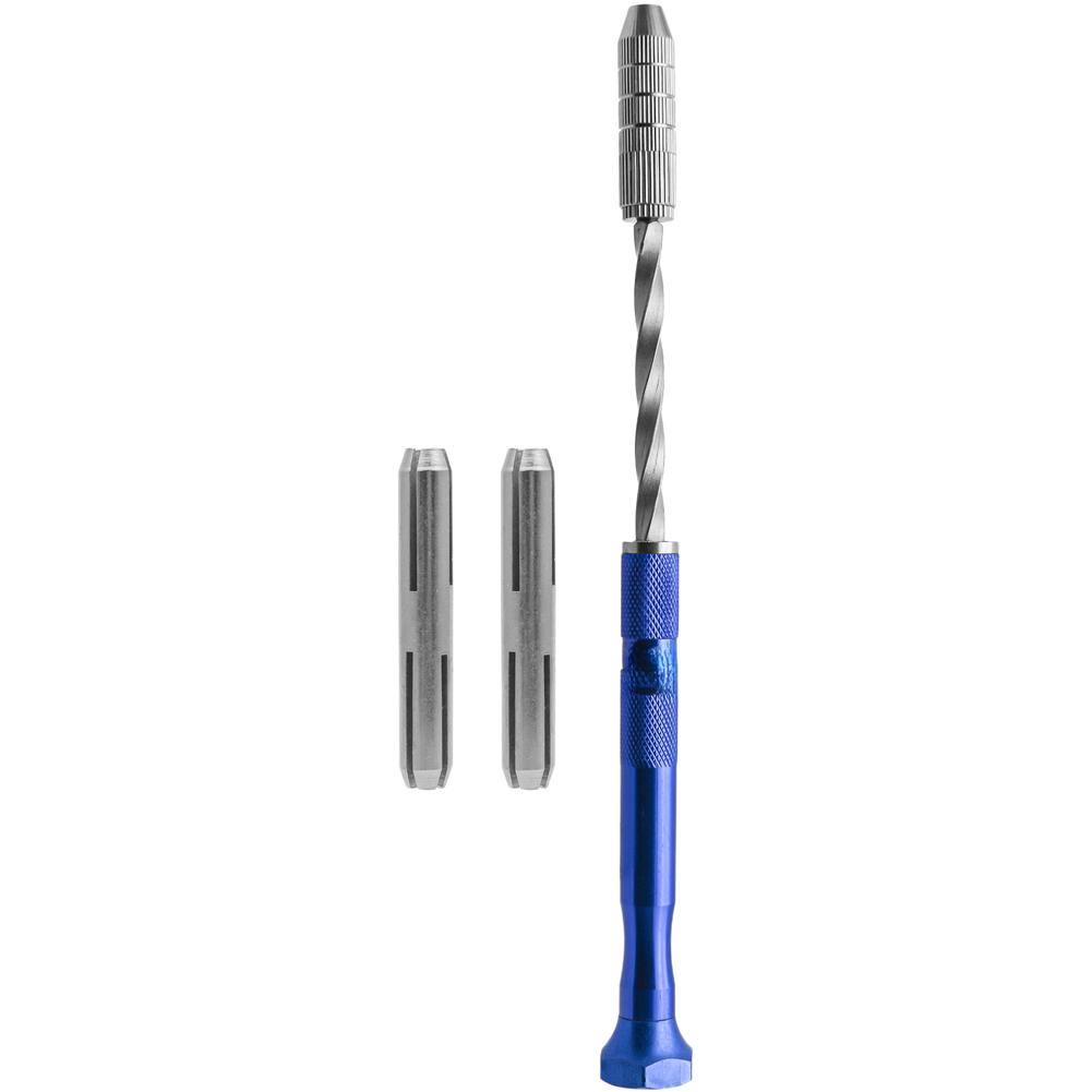 Silver Extended For Semi Automatic Hand Drill 0.5-3mm Metal Puncher With Dual Chuck For Jewelry Making Drilling Tool