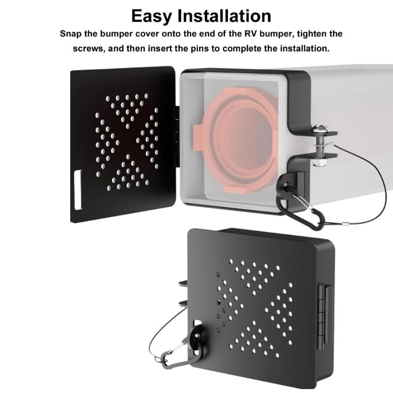 Weather Resistant Motorhome Campers Bumper Cover with Ventilation Hole Anti Rust Deformation Protection Insect Resistant