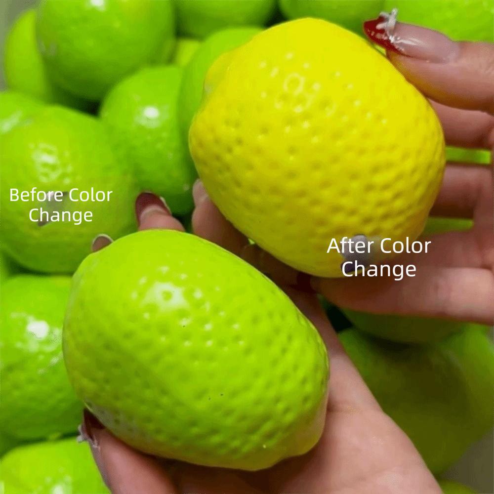 Changing-color DIY Empty Ball Skin Soft TPR DIY Pressure Ball Kit Lemon Ball Skin Adults Beginners