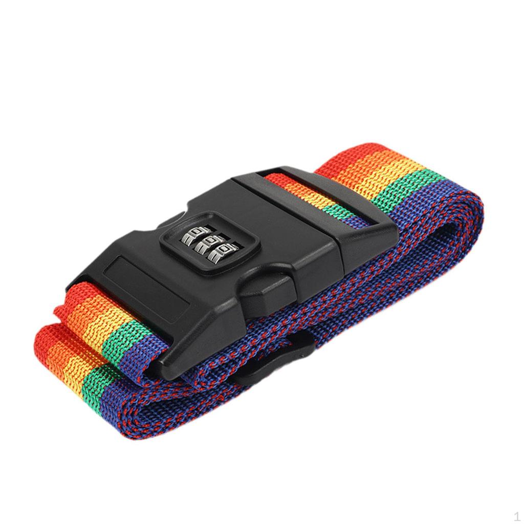 Luggage Strap Packing Portable with Lock Quick Release Buckle Suitcase Belt Travel
