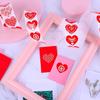 500Counts Valentines Day Heart Sticker 1Inch 1.5Inch Self Adhesive Labels Valentines Wrapping Sticker for Packaging