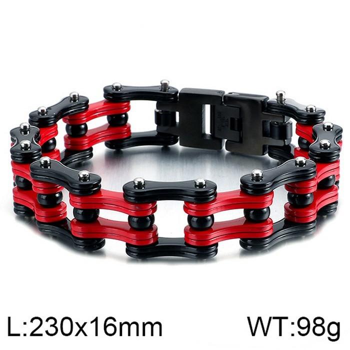 European and American Street Tide Male Titanium Steel Locomotive Bicycle Chain Jewelry Rock Punk Style Men's Bicycle Chain Bracelet