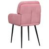 Dining Chairs 2 Pcs Velvet Pink 59 X 59.5 X 90 Cm
