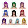 Metallic Foil Wig Headgear Adult Shiny Party Disco Wig Headgear with Adjustable Elastic Cord Reusable Cosplay Supplies