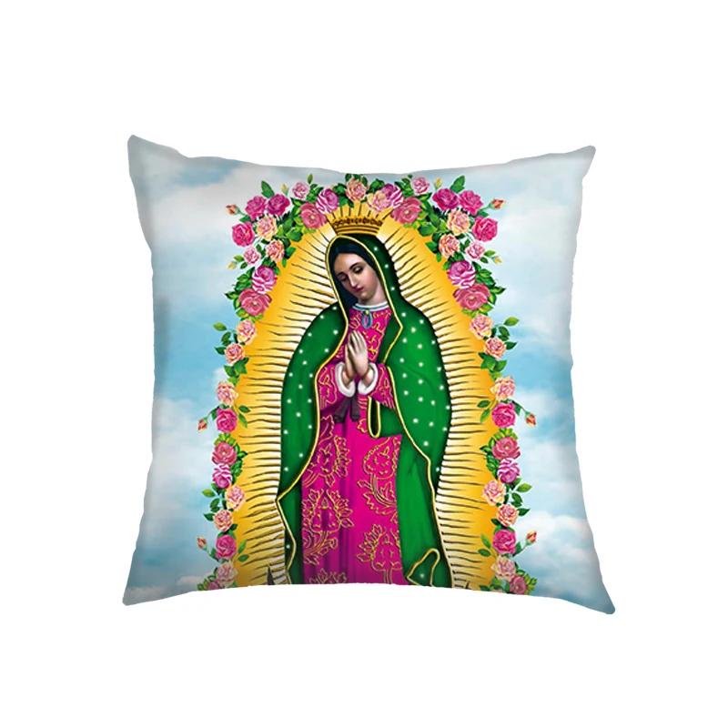 Gnadenmutter von Guadalupe Jungfrau Maria Kissenbezüge Heilige Maria Ölgemälde Kissenbezüge Schlafzimmer Büro Kissenbezug Dekokissenbezug