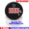 Digital 52mm Sewage Level Gauge with Alarm Red LED 0-190OHM Holding Tank Gauge Sewage Level Sensor 100-500mm Auto Marine Custom