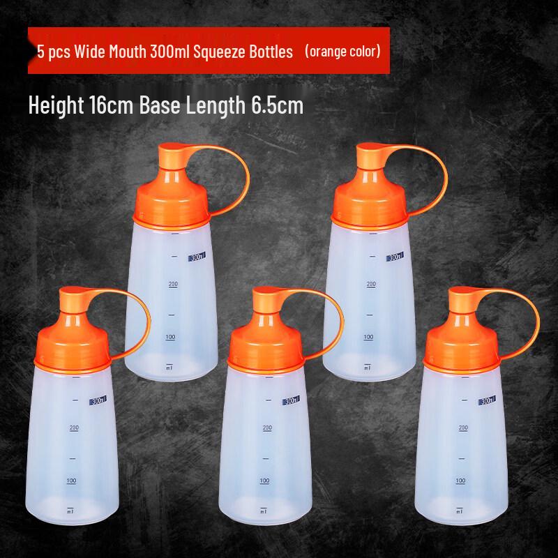 ZISIZ Food Grade Plastic Squeeze Bottle