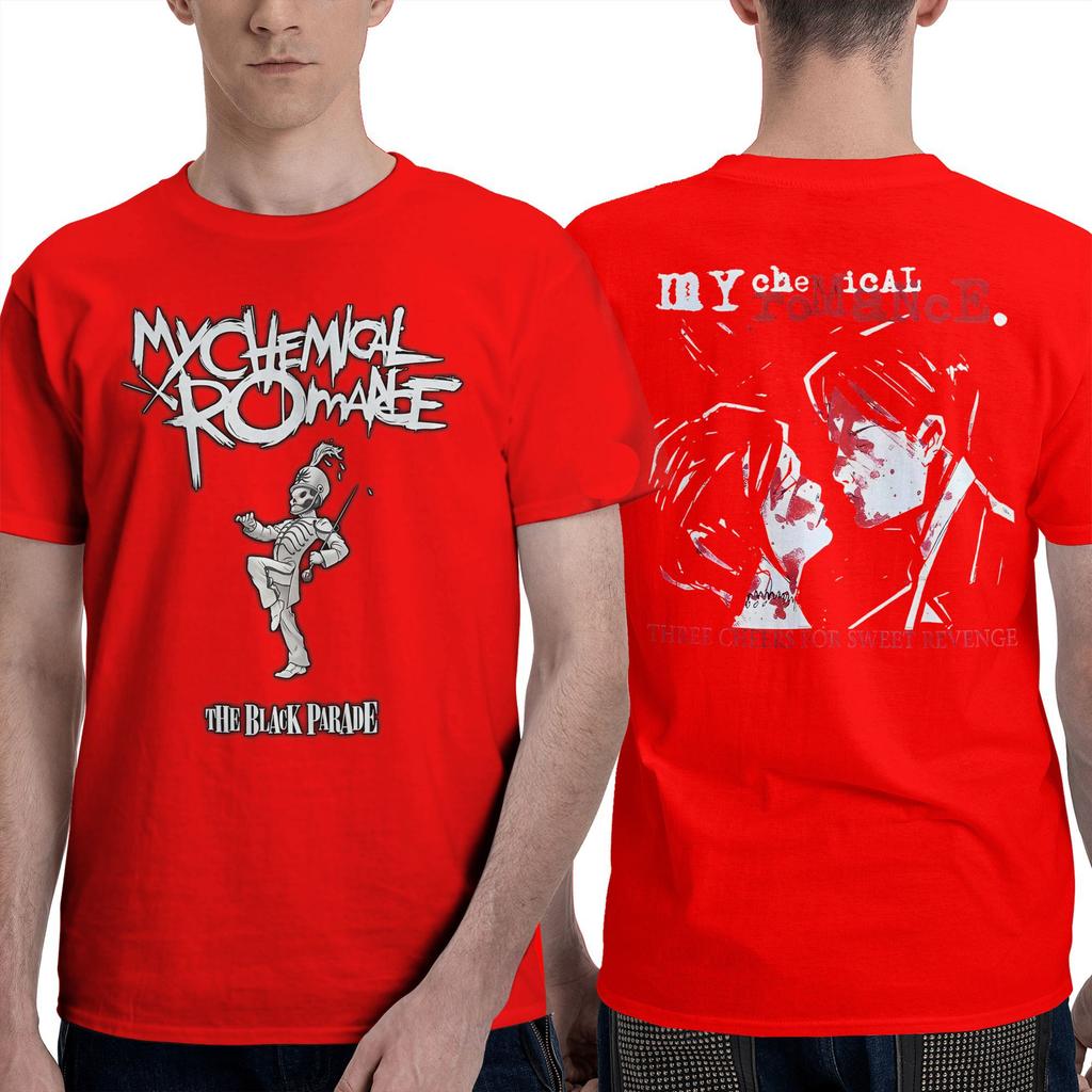 Funny Face  My Chemical Romance T Shirt  Fashion T Shirts Short Sleeve Tops Summer 100% Cotton O-Neck Plus Size 5XL Top Tees