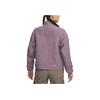 Nike Solid Color Logo Stand Collar Long Sleeve Fleece Jacket Women Jackets Violet FB8007-536