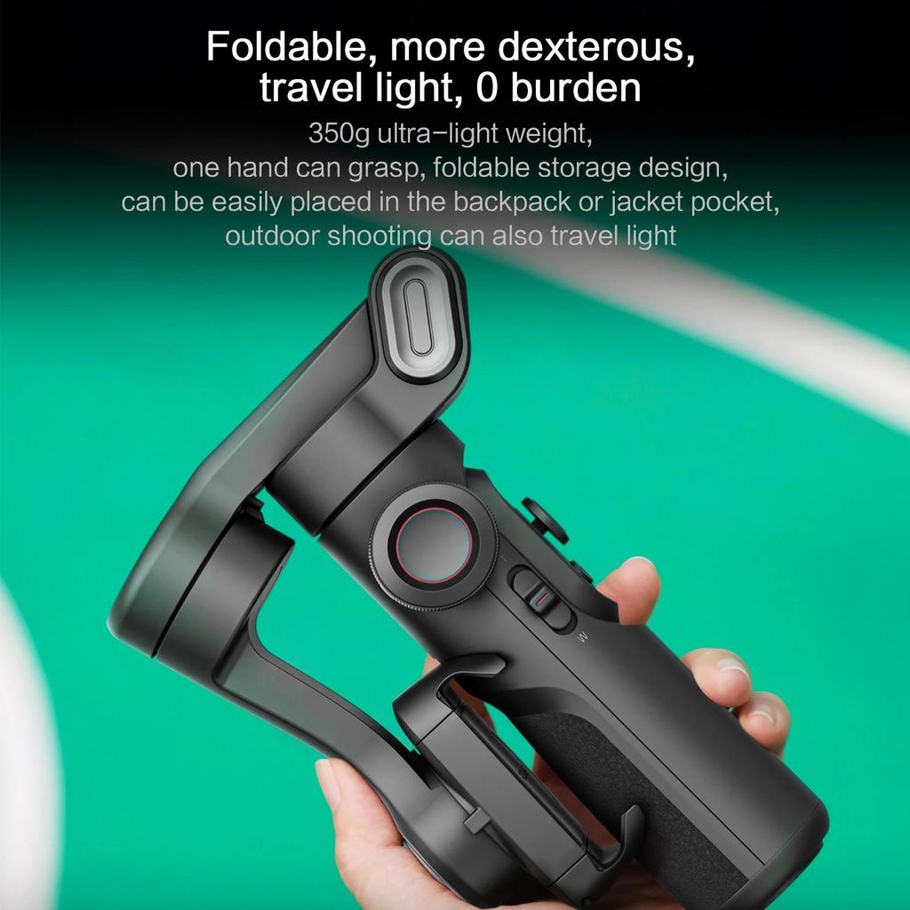 3-Axis Handheld Gimbal Stabilizer for Cell Phones Anti-Shake Selfie Stick with Face Tracking for Smooth Video Shooting