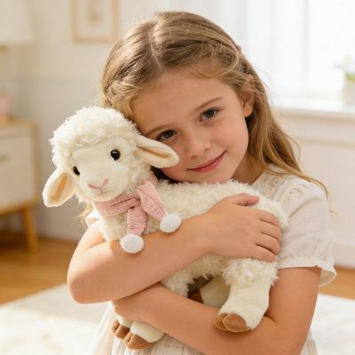 Plush Sheep Toy Small Stuffed Animal Sheep Doll Cute Soft White Little Lamb Toy for Kids Boys Girls Birthday Home Decor