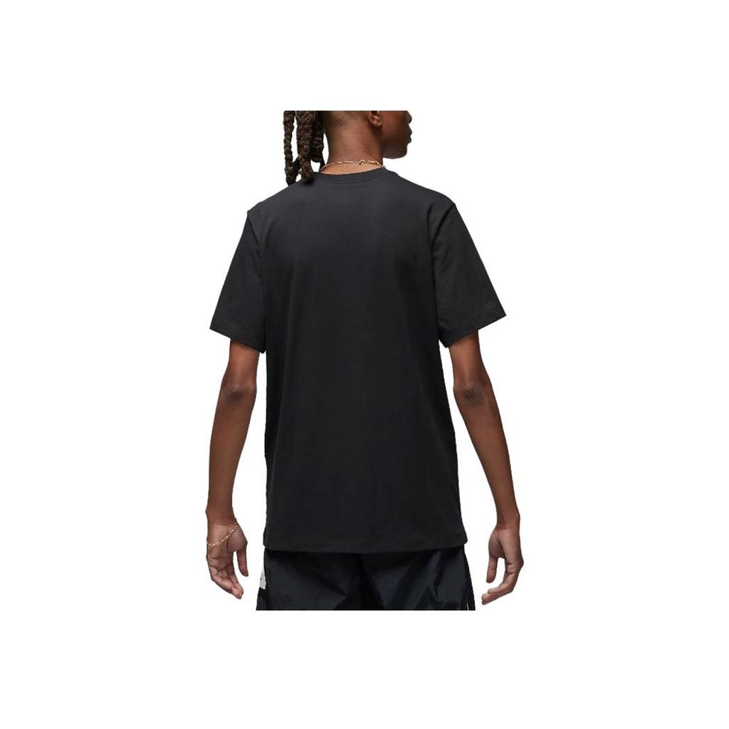 Jordan American Vintage Letter Print Round Neck Short Sleeve T-Shirt Men Tops Black DX9594-010