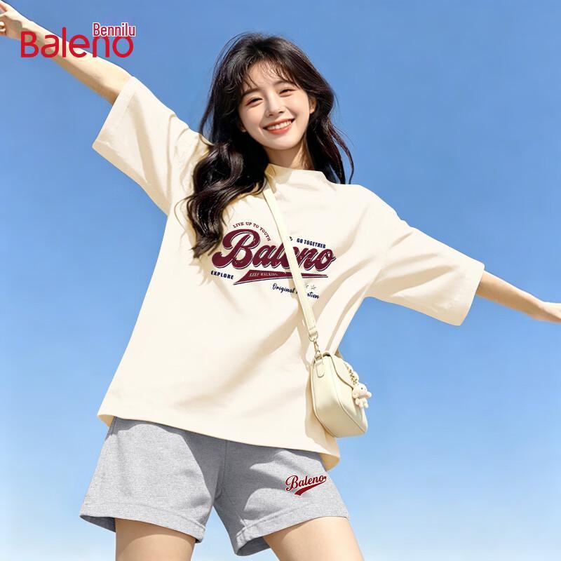 

Baleno Men s Casual Short Sleeve T-Shirt & Shorts Set L