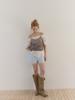 Asula Lace Jersey Shorts (Sky Blue)
