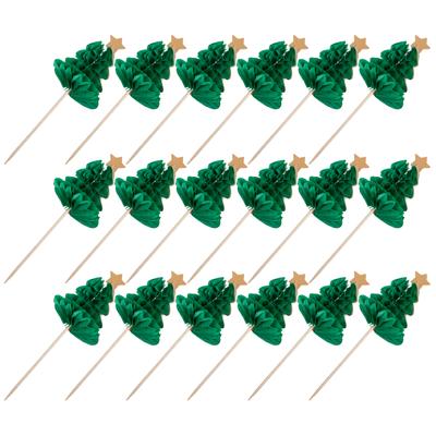 50 Pcs Cocktail Garnish Bathroom Decorations Fruit Picks Olives Unique Drink Wooden Father Food Stick