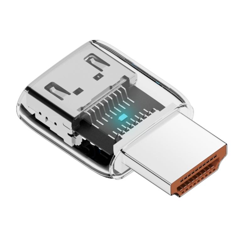 

HDTV Coupler Transparent ABS Connectors 8K60Hz 4K@120Hz Adapters for HDTV Laptop Projectors прозорий