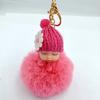 Cute Plush Car Keychain Sleep Doll Keychain Pendant