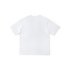 Bequemes T-Shirt mit Bürstenmuster, kurzärmelig, Herren-Oberteile, Weiß, LMT006917203401K14000