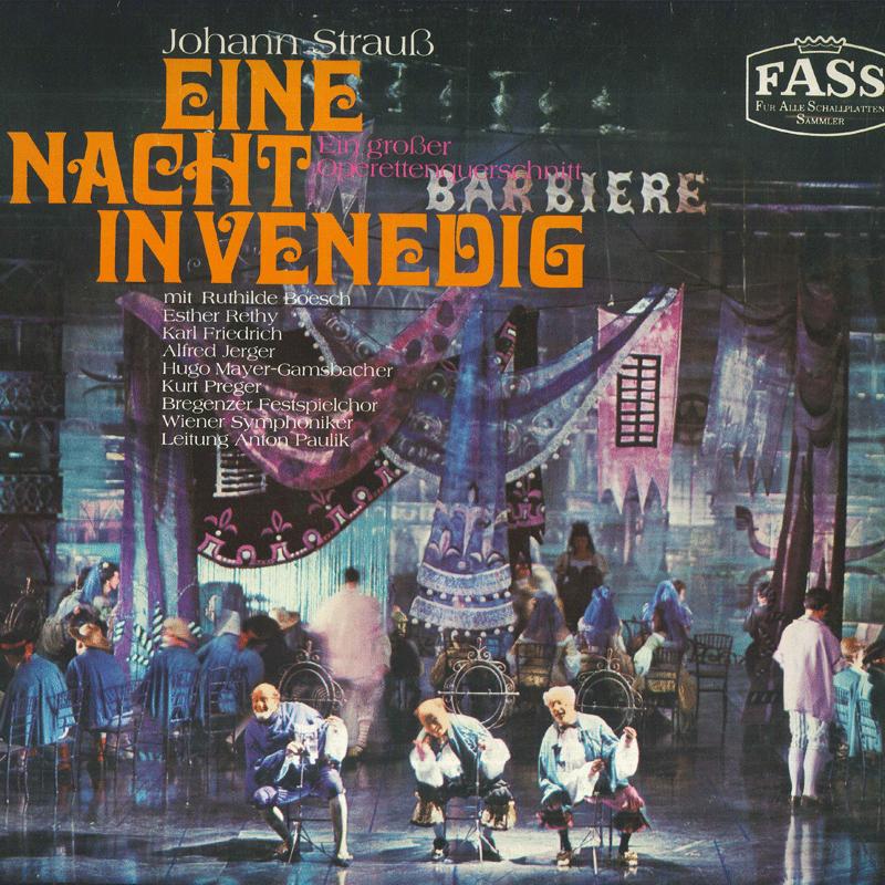 

LP Record ANTON PAULIK WIENER SYMPHONIKER B Johann Strauss Eine Nacht In Venedi 1549WY FASS Germany Classical Used