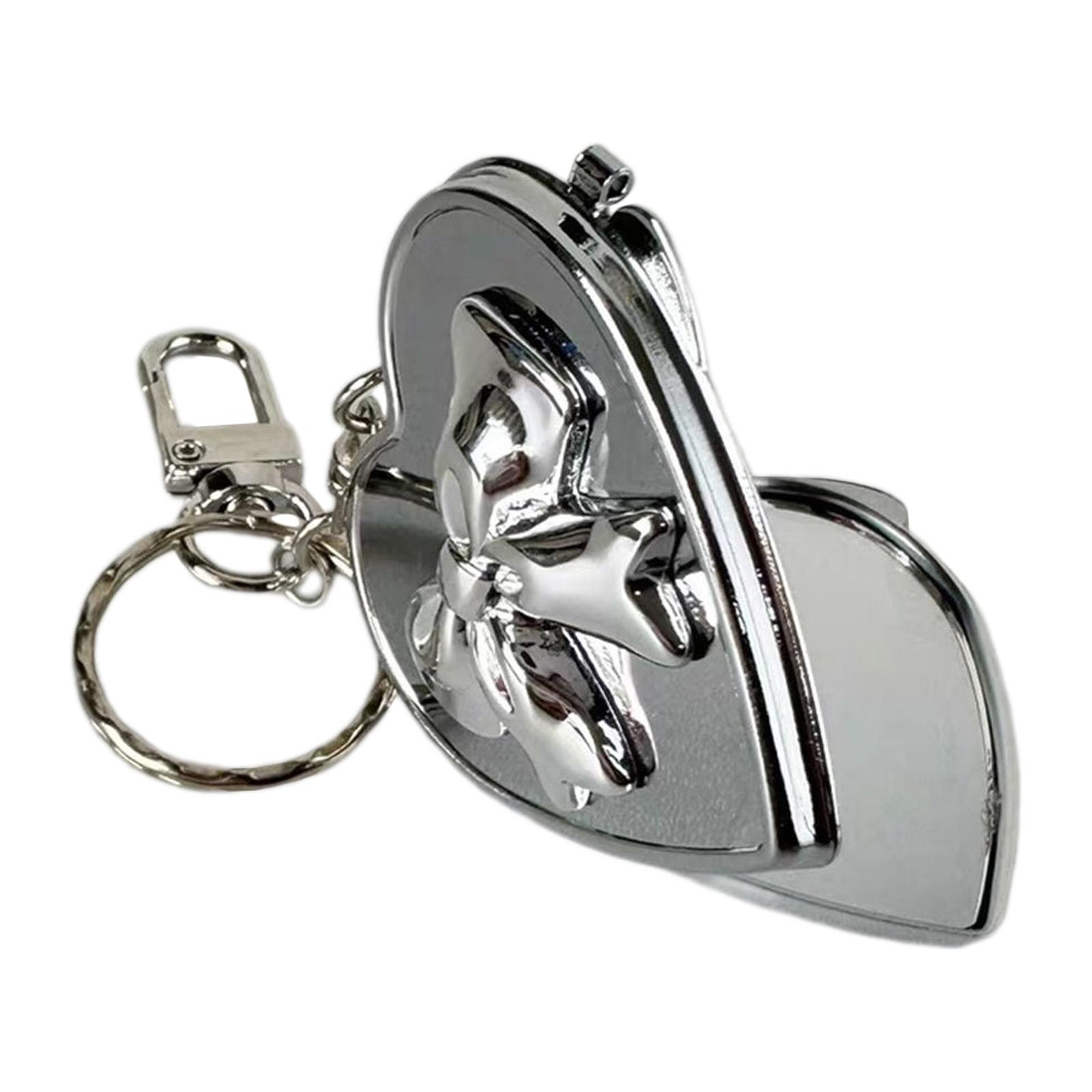 

Прекрасный кулон-шарм в виде бантика и сердца, портативный и прочный акриловый сплав, аксессуар для брелка для модных женщин