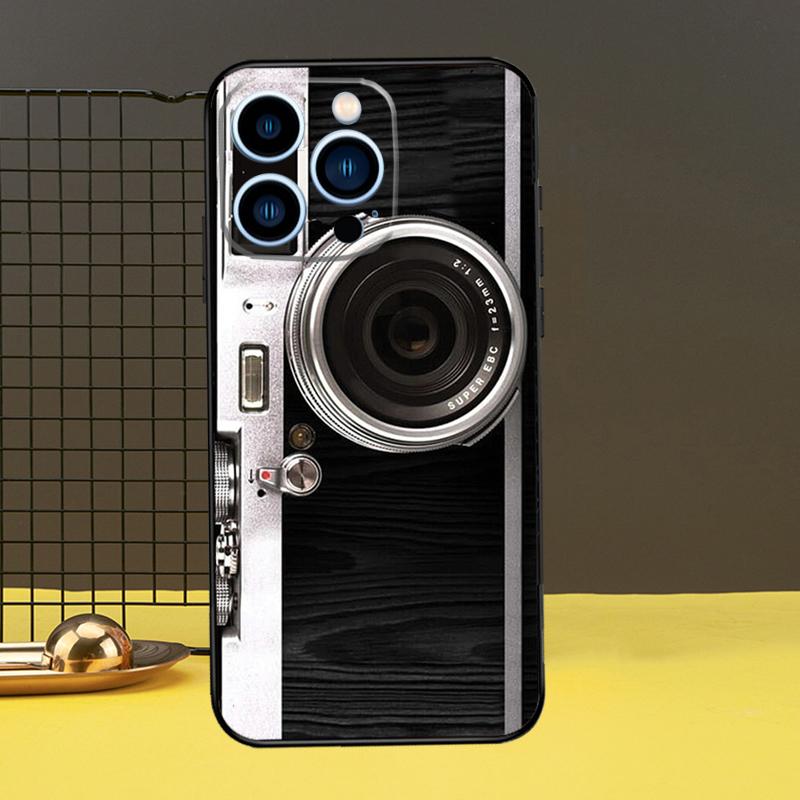 Retro Classic Vintage Camera Phone Case For iPhone 13 12 14 11 15 Pro Max Plus Mini 7 8 SE 2020 2022 X XR XS Max Cover