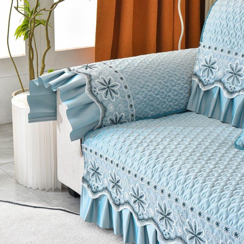 Plush Sofa Covers Four Seasons Sofa Towel Fabric Seat Cushion Backrest Towel Simple Modern Couch Cover Non-slip Sofa Bed Cover