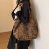 Borsa a Spalla Vintage da Donna Borsa a Mano con Stampa Leopardo Borsa in Tela alla Moda di Grande Capacità Borsa Tote da Pendolare Borsa da Shopping Grande Borsa da Donna Borsa da Sottobraccio