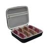 Portable 2/4 Slots Glasses Organizer Large Capacity Oxford Cloth Glasses Storage Box Anti-lost Anti-splash Water