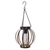 Solar  ing Lantern Outdoor Water Proof Metal Solar Powered Light with Hook for Outside Yard Garden Patio Porch Balcony