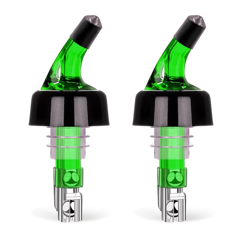 

30ml Liquor Dispenser Automatic Measured Wine Pour Spout With Steels Ball Bearing Bottle Pourer Drink Measurement Tool зелений