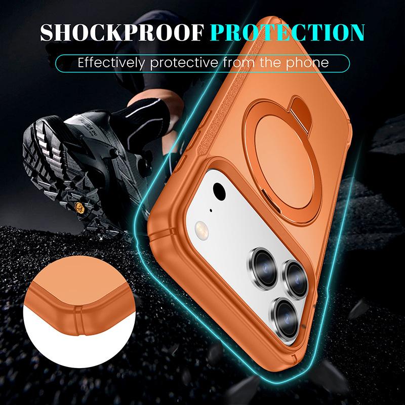 Für IPhone17 Handyhülle 16 Zwei-in-Eins Hautgefühl Ständer Junshen 15pro Magnetische Handyhülle